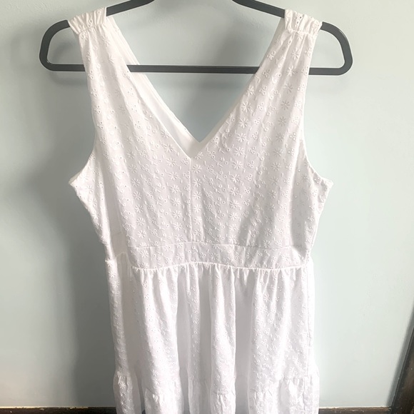 NWT Loft Eyelet Flare Dress - Picture 2 of 4